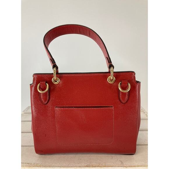 COACH F37833 SMALL RED PATTON LEATHER CROSSBODY BAG - Picture 5 of 16